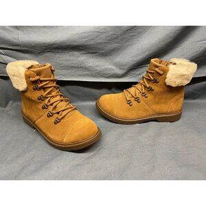 UGG Australia Boys Azell Hiker Weather Boots Suede Chestnut Size 6 NEW IN BOX!